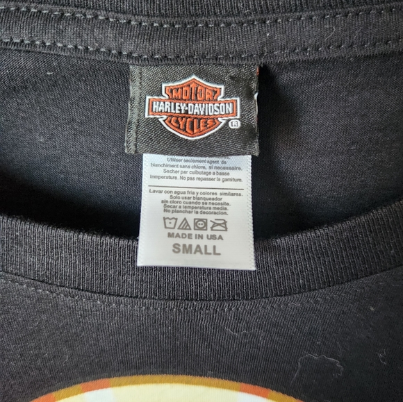 Harley Davidson women's short sleeved shirt Kansas City skull - Picture 3 of 7